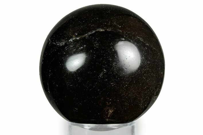 Polished Dark Smoky Quartz Sphere - Madagascar #348236
